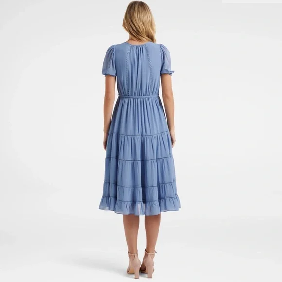 Forever New Sophie Petite Tiered Midi Dress - Picture 4 of 8